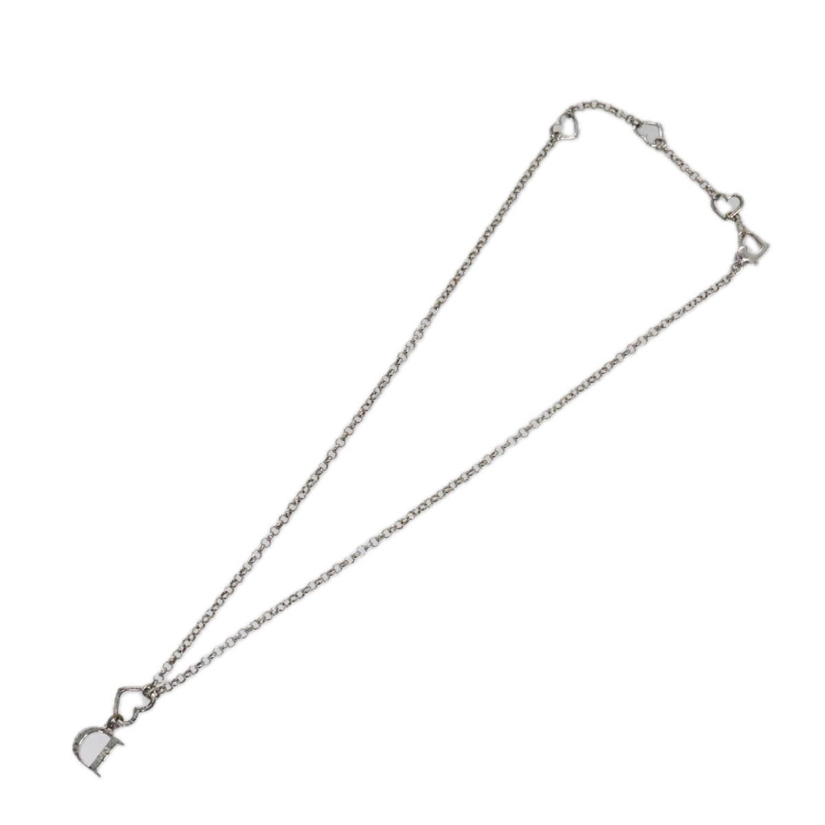 Christian Dior Necklace metal Silver Auth am7443