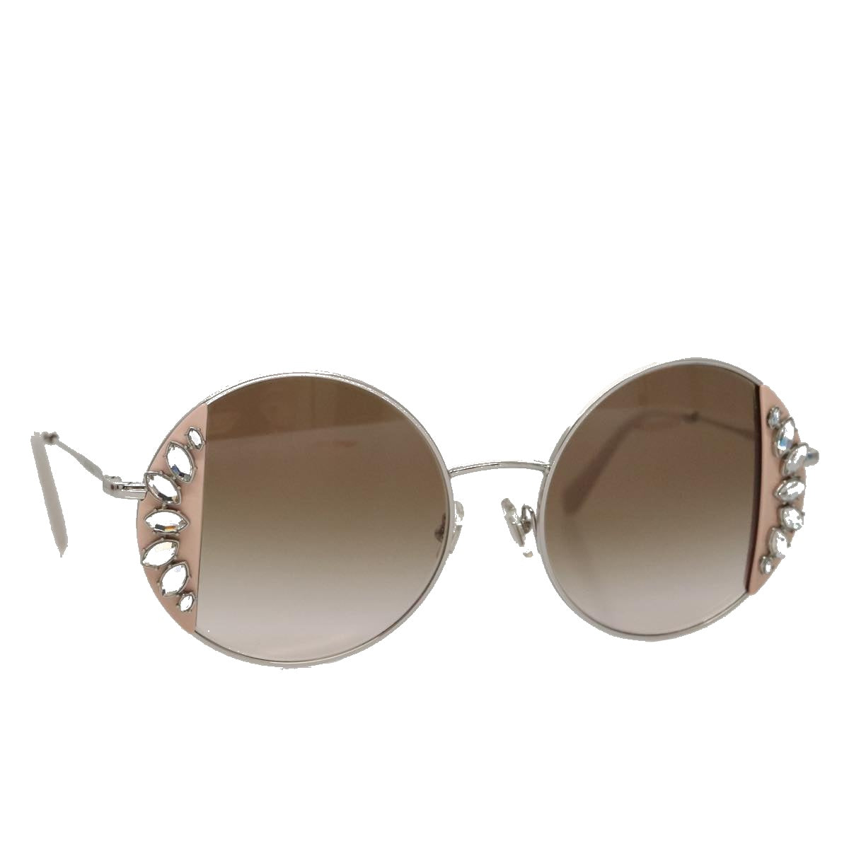 Miu Miu Sunglasses metal Pink Auth am7449