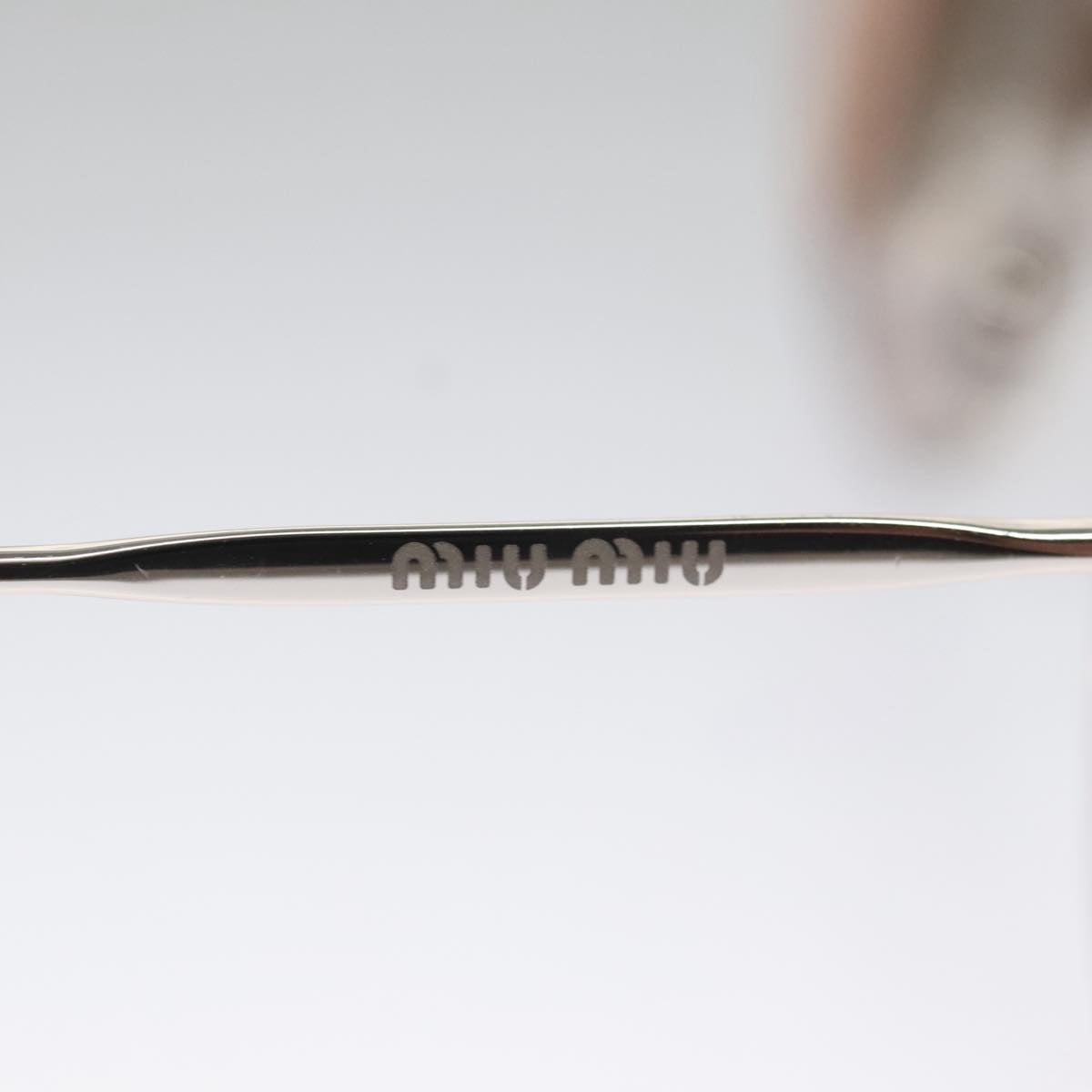 Miu Miu Sunglasses metal Pink Auth am7449