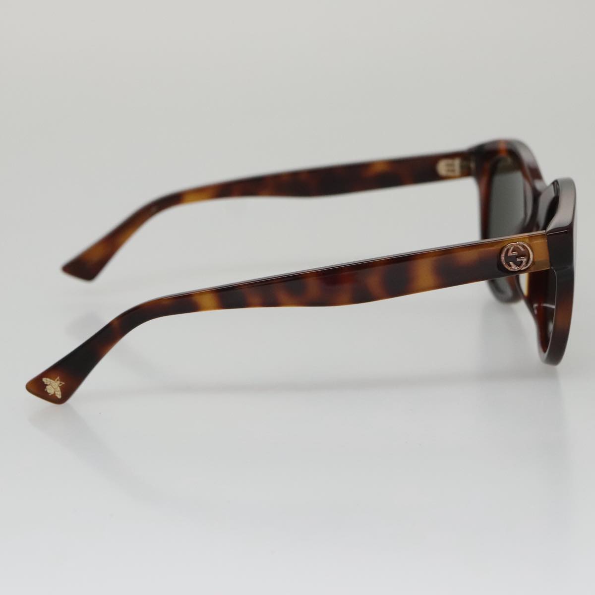 GUCCI Sunglasses plastic Brown Auth am7450