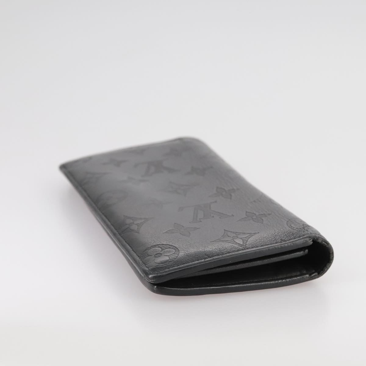 LOUIS VUITTON Monogram Shadow Portefeuille Brazza Wallet M62900 LV Auth am7512
