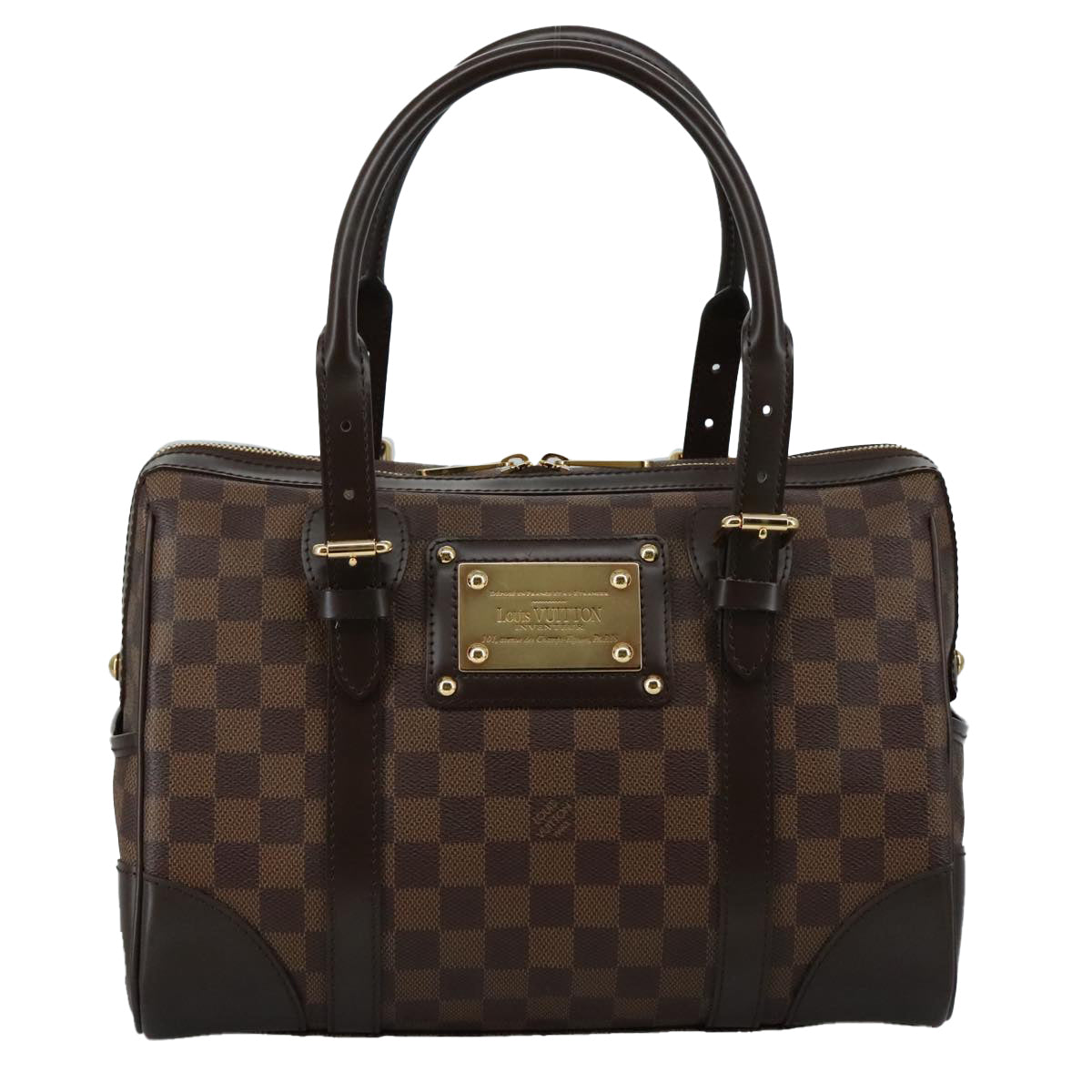 LOUIS VUITTON Damier Ebene Berkeley Hand Bag N52000 LV Auth am7519SAV