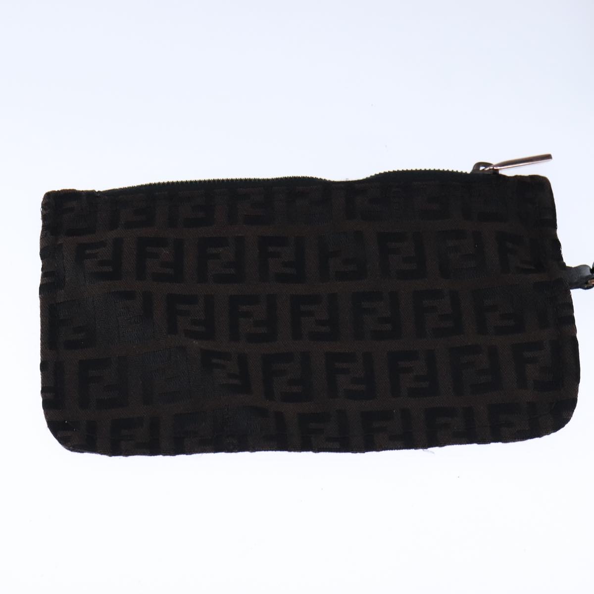 FENDI Zucchino Canvas Tote Bag Brown Auth am7529