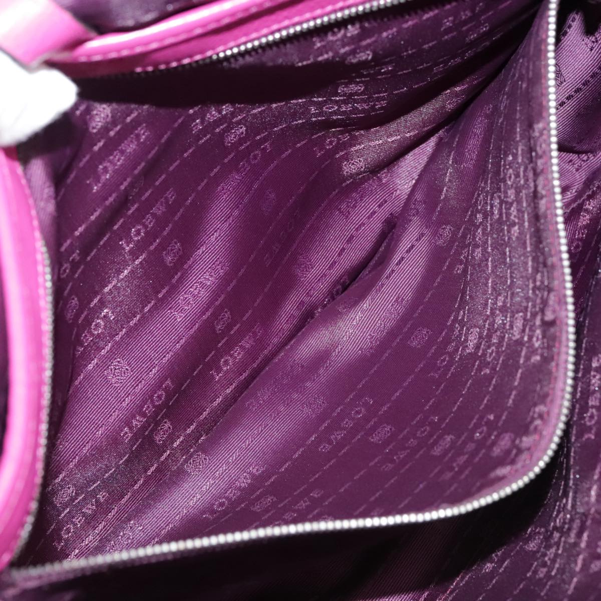 LOEWE Shoulder Bag Leather Pink Auth am7531