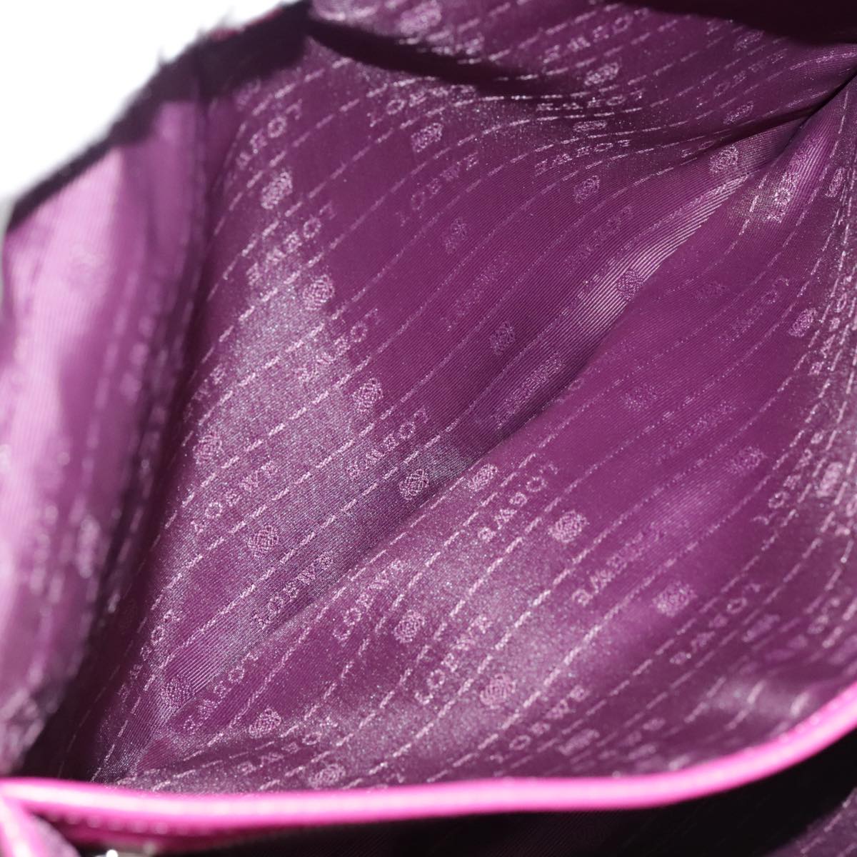 LOEWE Shoulder Bag Leather Pink Auth am7531