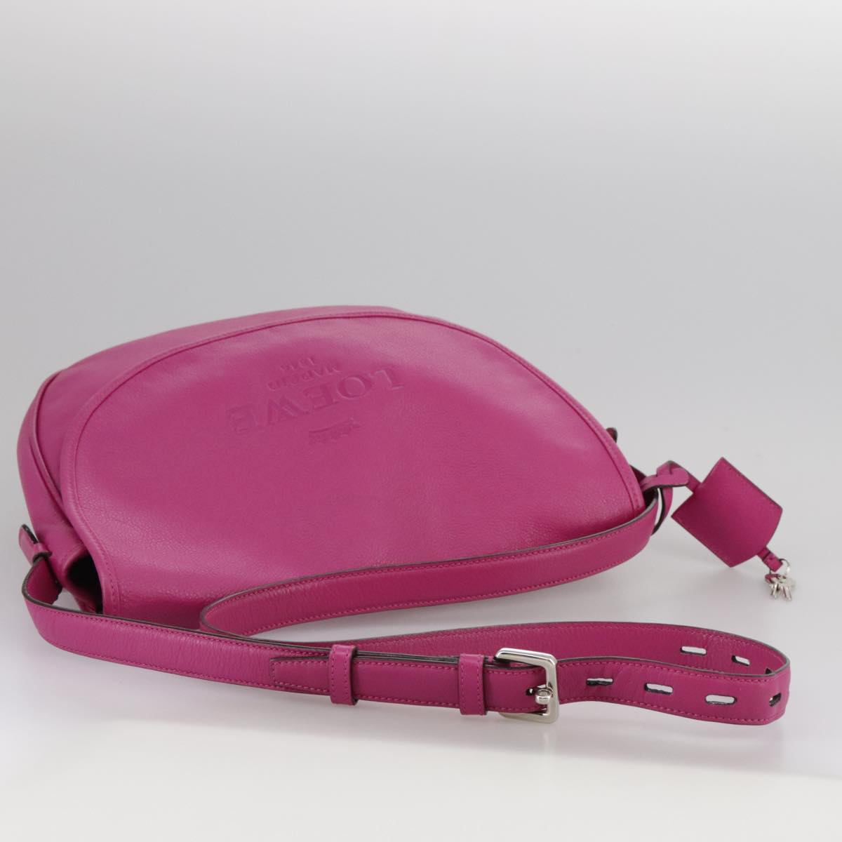 LOEWE Shoulder Bag Leather Pink Auth am7531