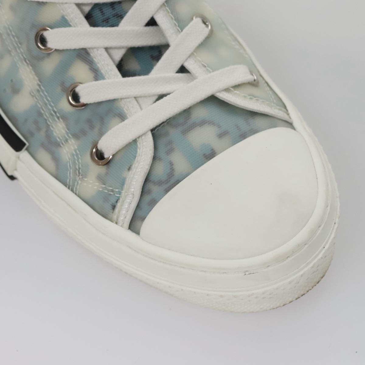 Christian Dior Trotter Canvas Sneakers 41 Blue Auth am7535