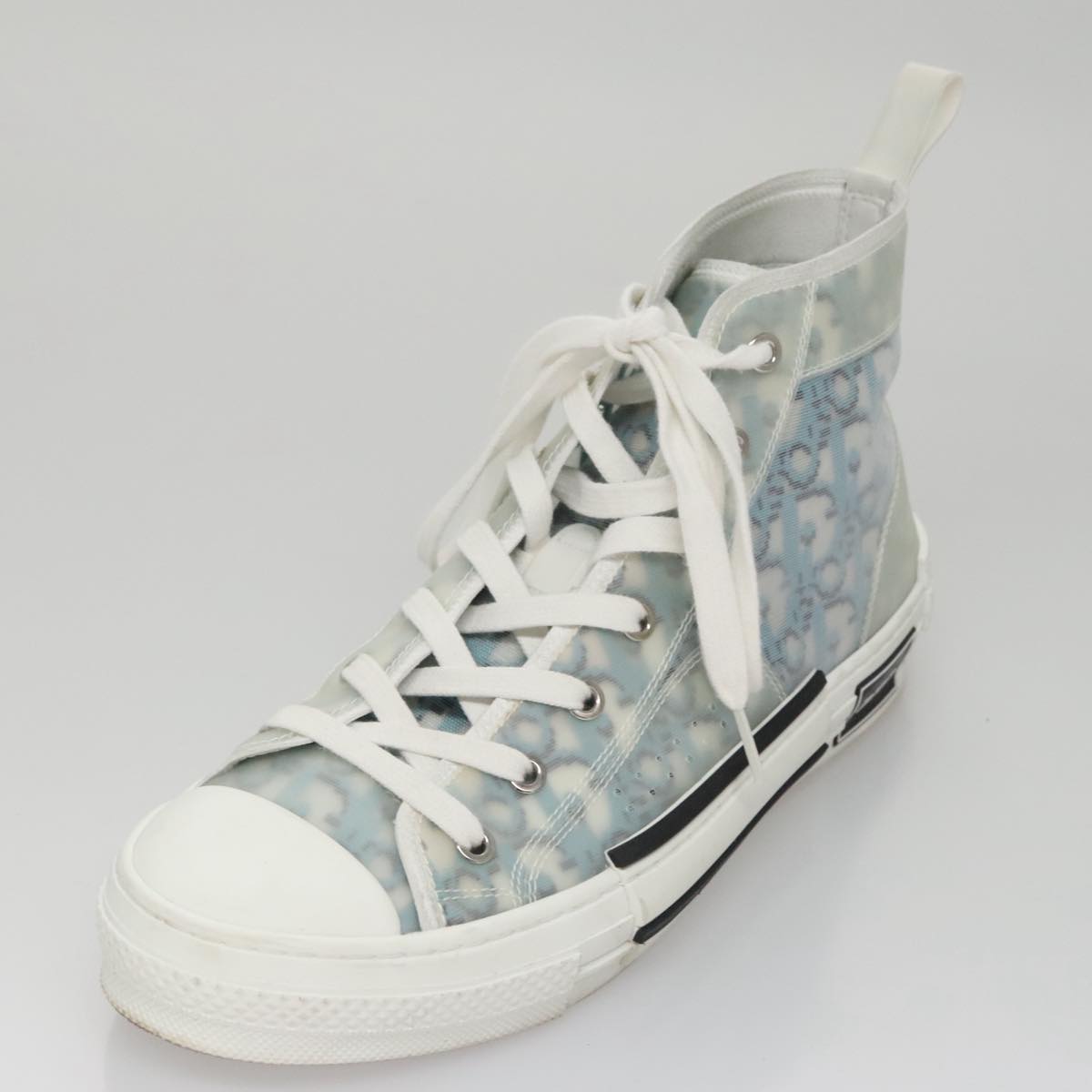 Christian Dior Trotter Canvas Sneakers 41 Blue Auth am7535