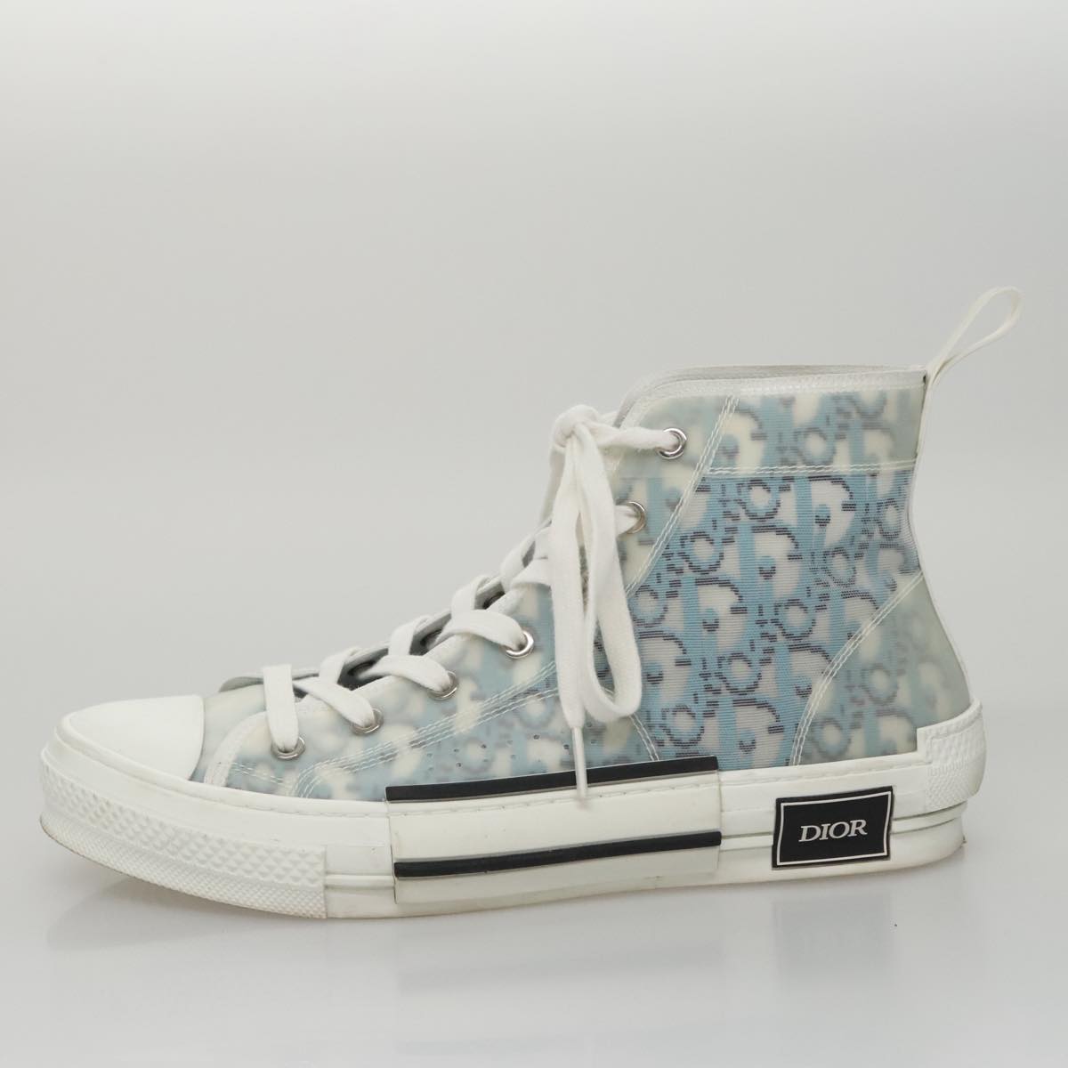 Christian Dior Trotter Canvas Sneakers 41 Blue Auth am7535
