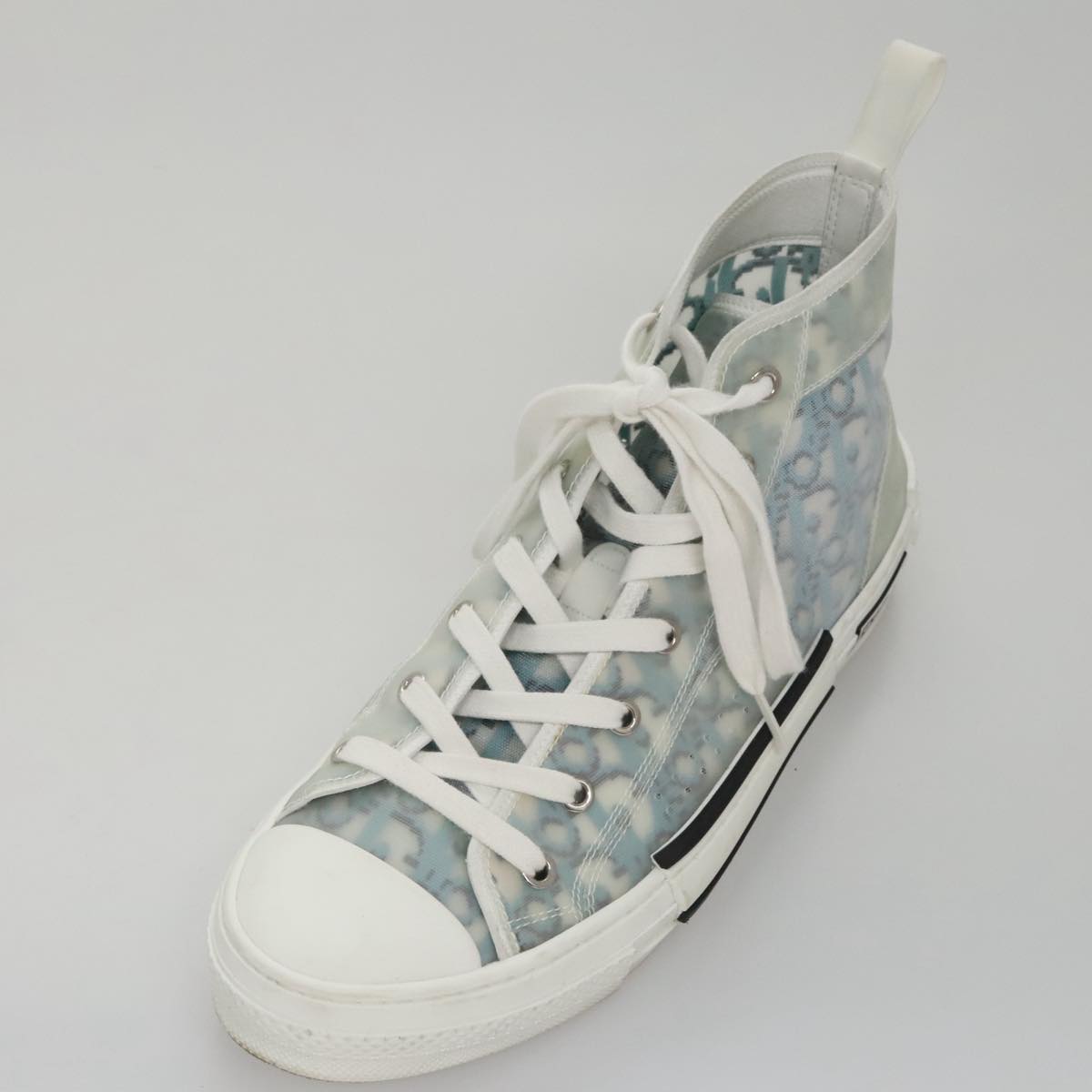 Christian Dior Trotter Canvas Sneakers 41 Blue Auth am7535