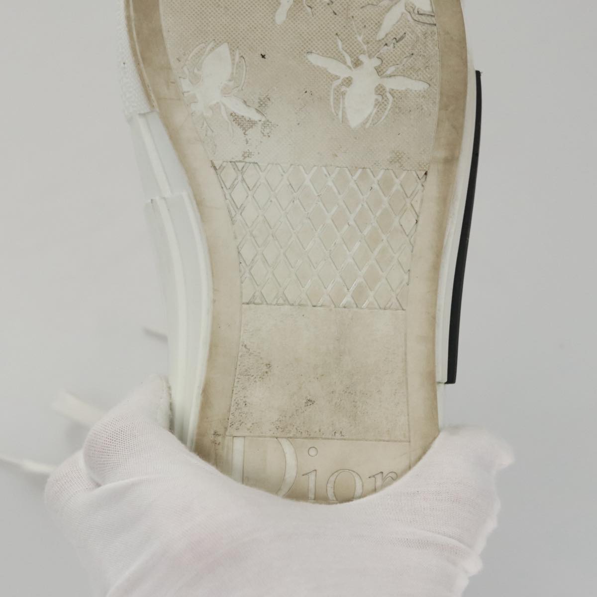 Christian Dior Trotter Canvas Sneakers 41 Blue Auth am7535