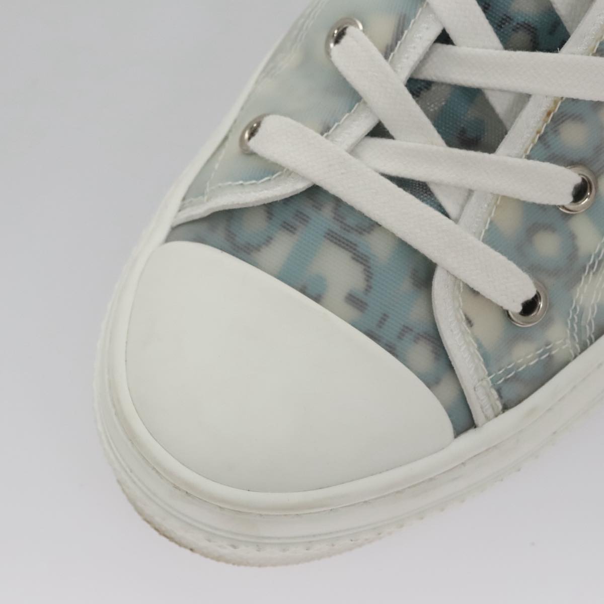 Christian Dior Trotter Canvas Sneakers 41 Blue Auth am7535