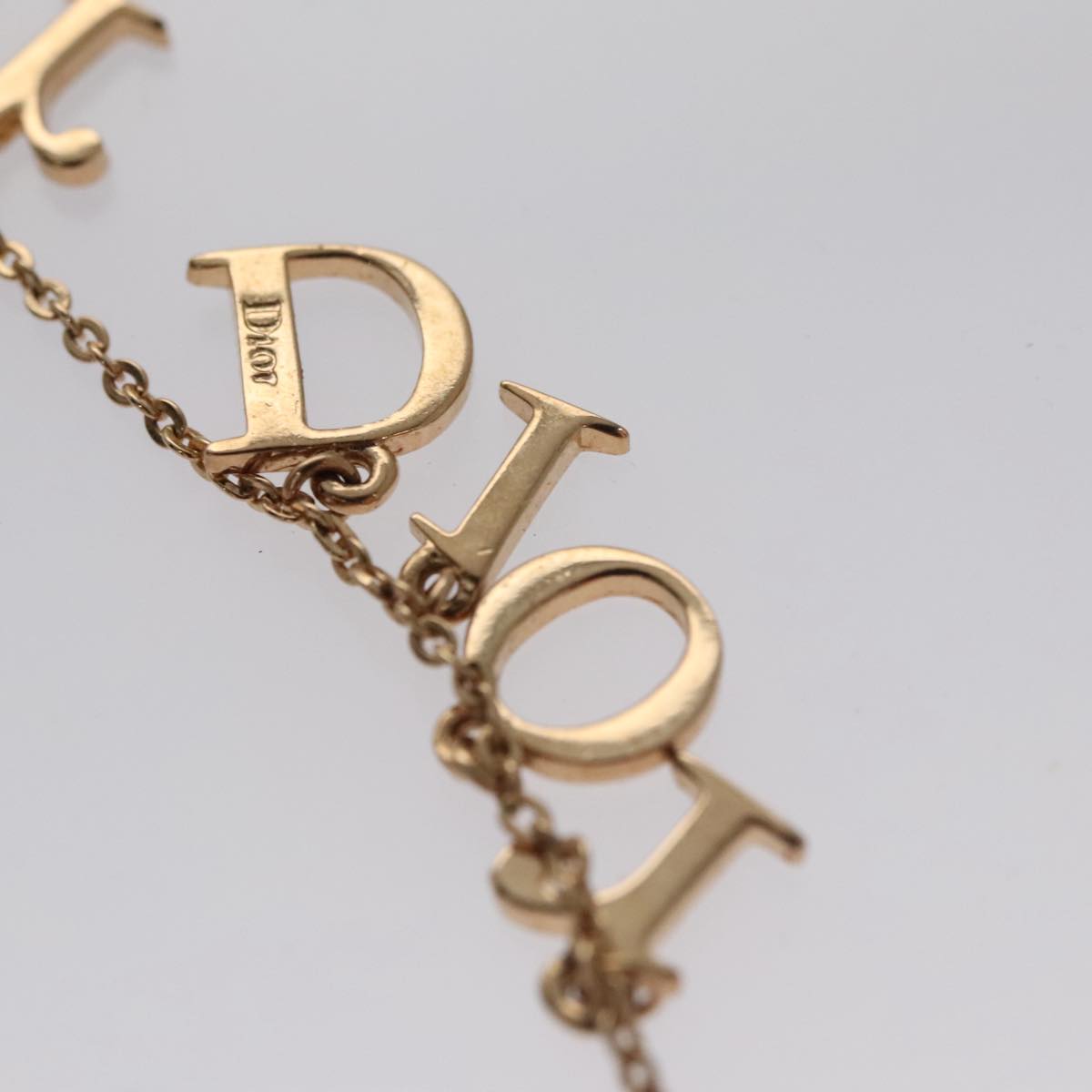 Christian Dior Necklace metal Gold Tone Auth am7543