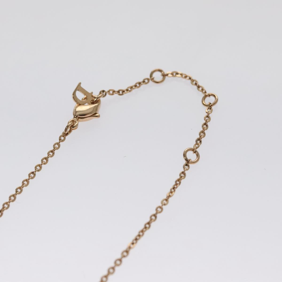 Christian Dior Necklace metal Gold Tone Auth am7543