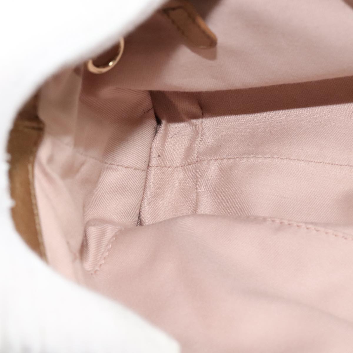 BVLGARI Chandra Shoulder Bag Leather Bronze Auth am7552