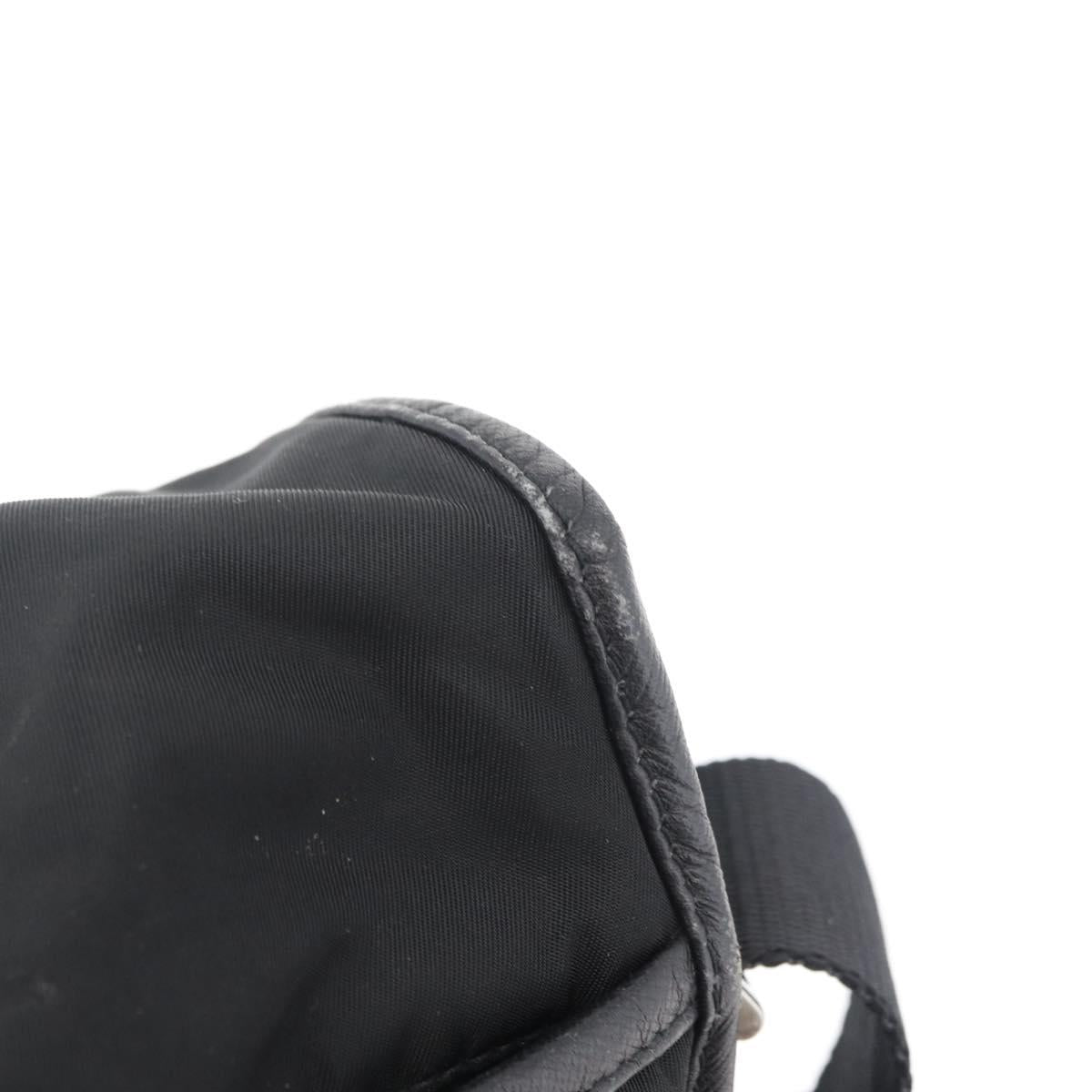 PRADA Shoulder Bag Nylon Black Auth am7560