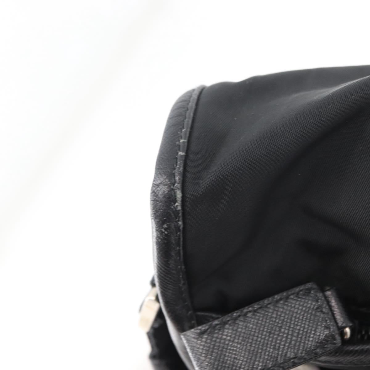 PRADA Shoulder Bag Nylon Black Auth am7560