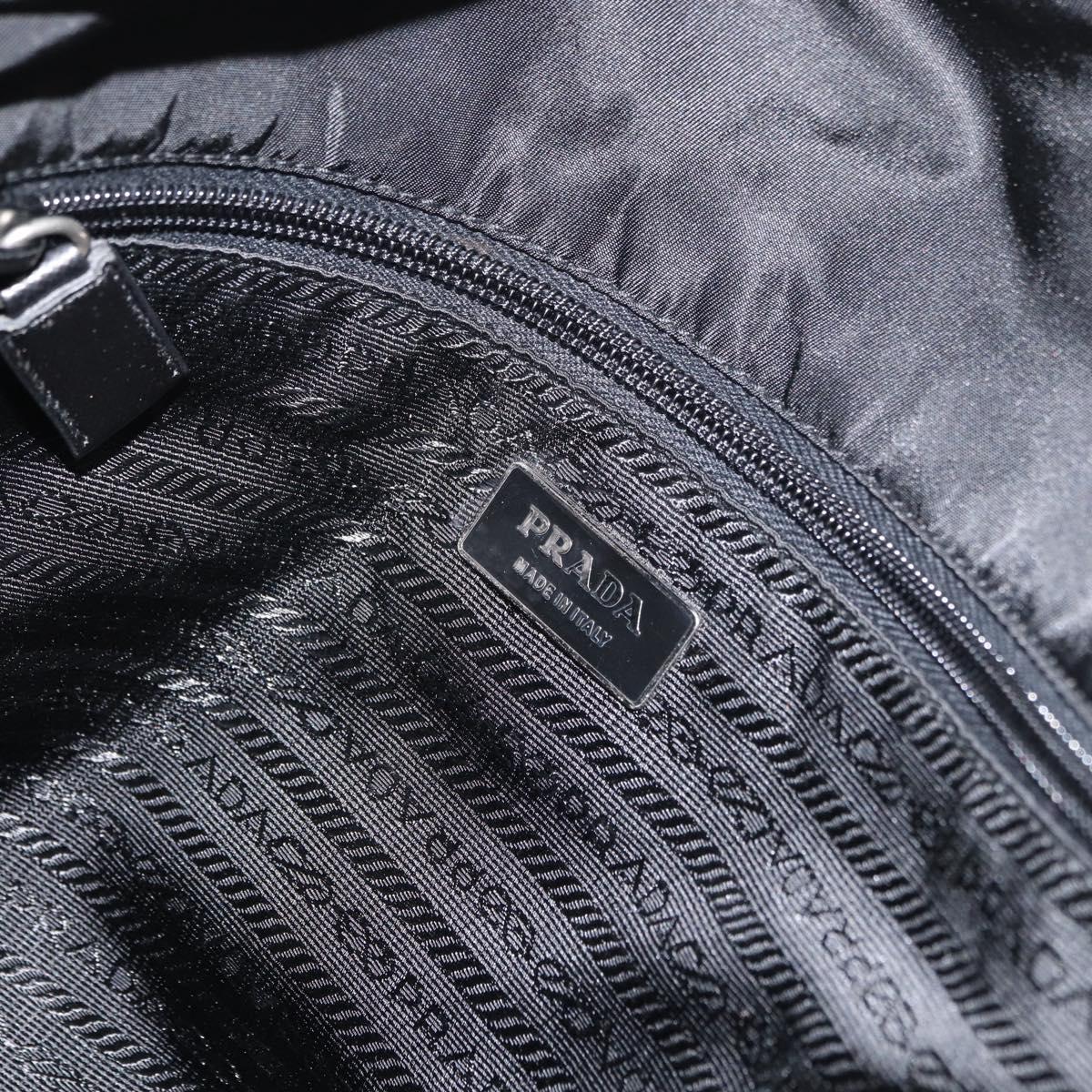 PRADA Shoulder Bag Nylon Black Auth am7560