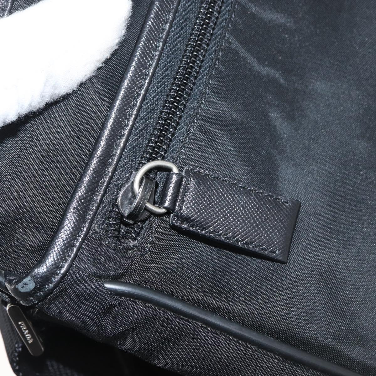 PRADA Shoulder Bag Nylon Black Auth am7560