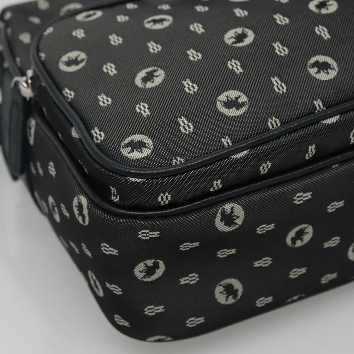 HUNTING WORLD Shoulder Bag Canvas Gray Auth am7610