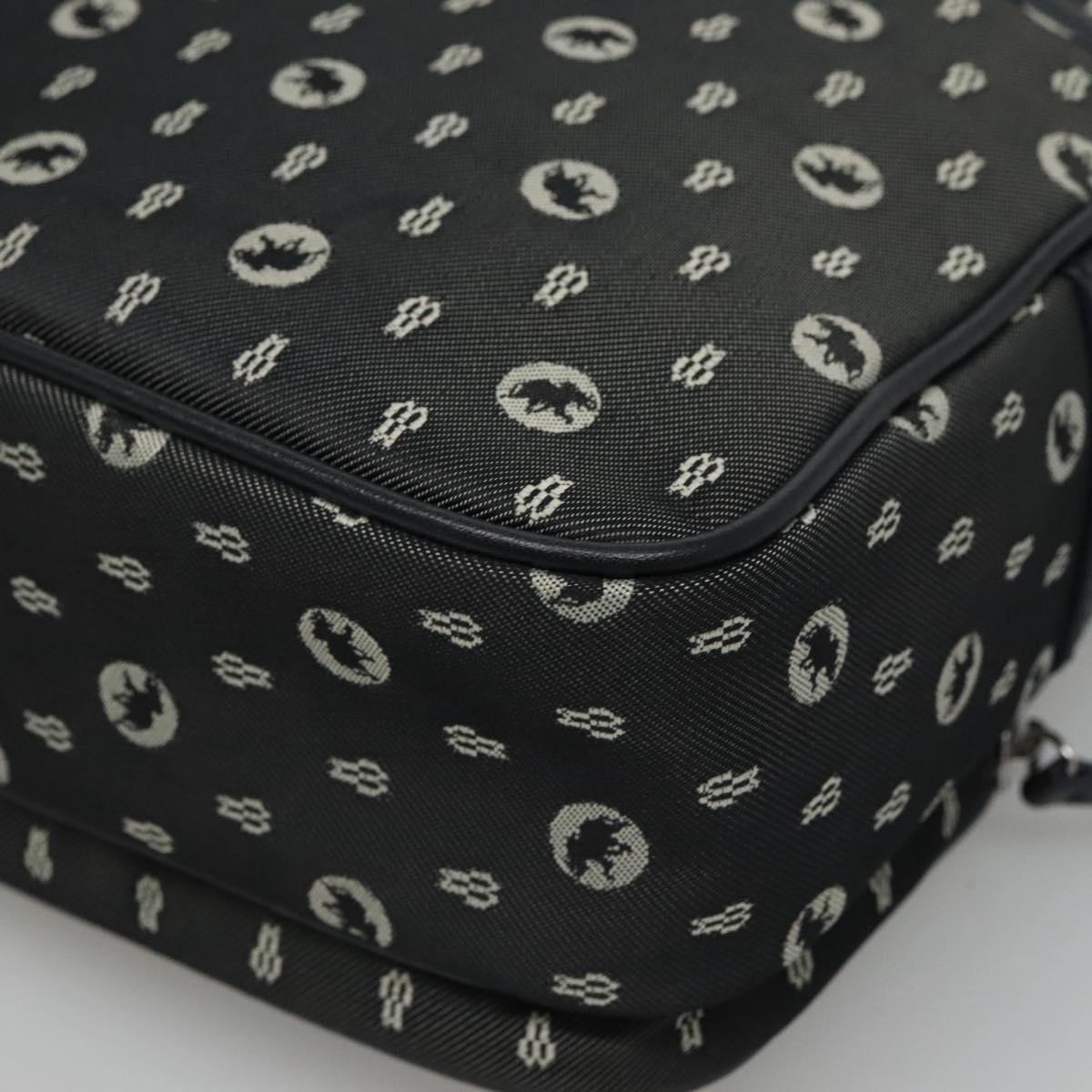 HUNTING WORLD Shoulder Bag Canvas Gray Auth am7610