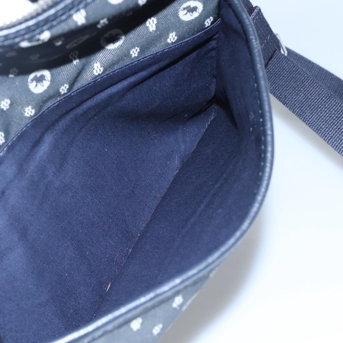 HUNTING WORLD Shoulder Bag Canvas Gray Auth am7610