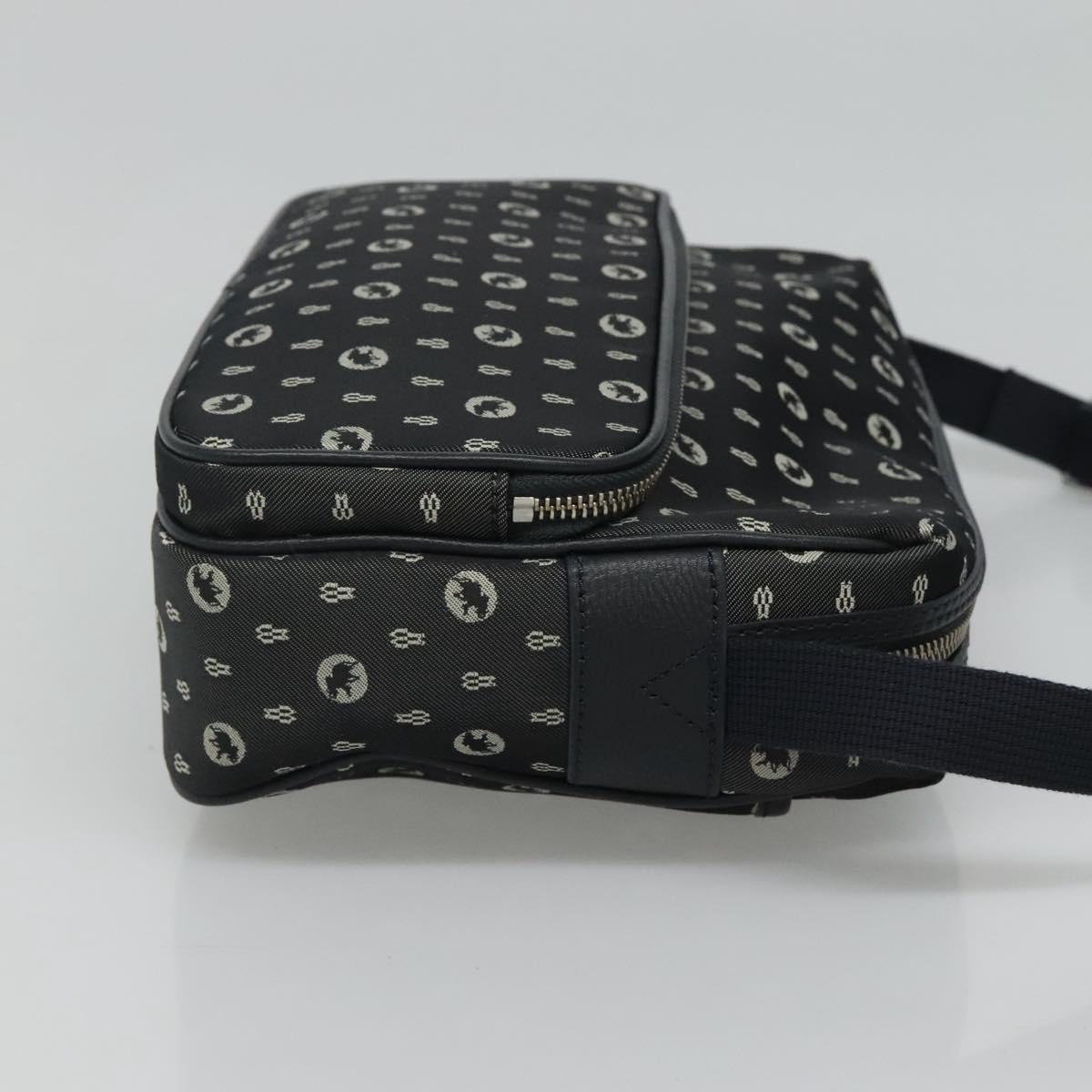 HUNTING WORLD Shoulder Bag Canvas Gray Auth am7610