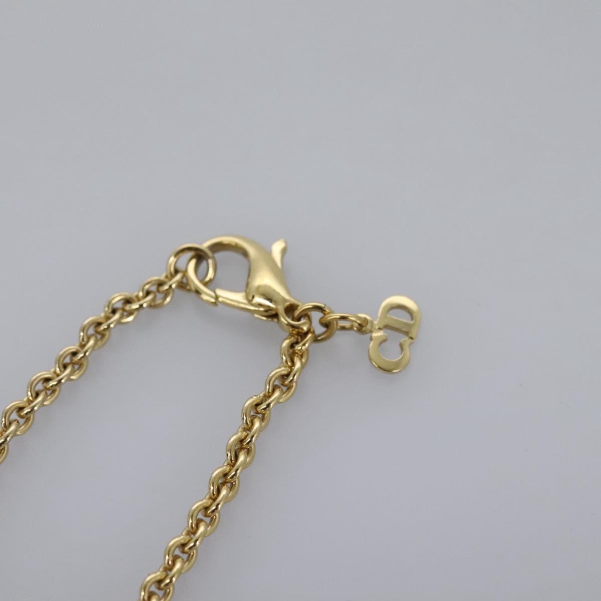 Christian Dior Necklace metal Gold Auth am7631