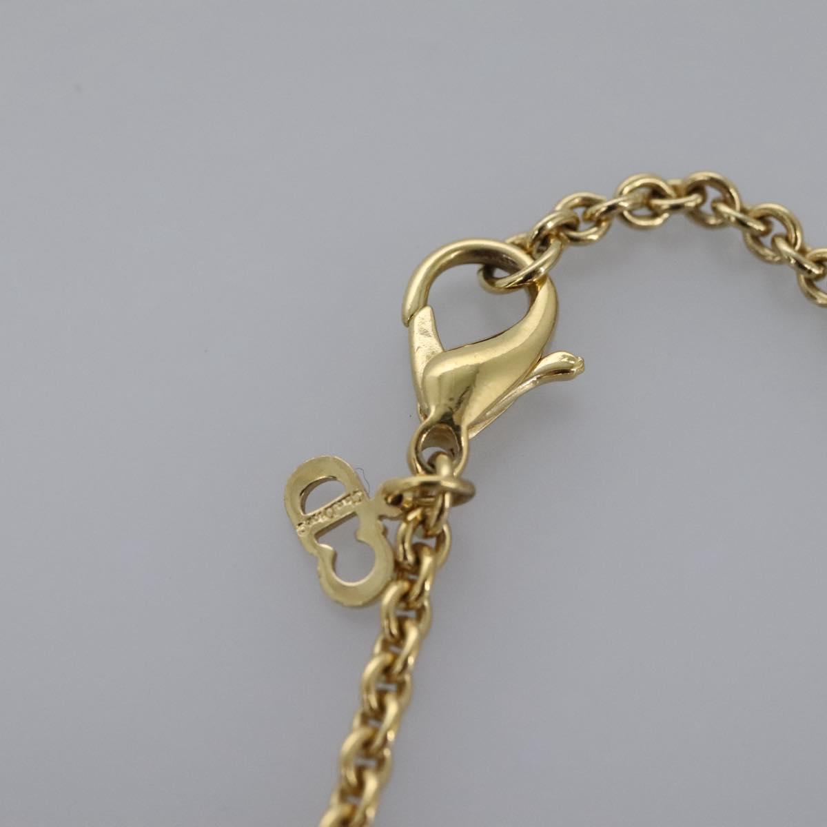 Christian Dior Necklace metal Gold Auth am7631