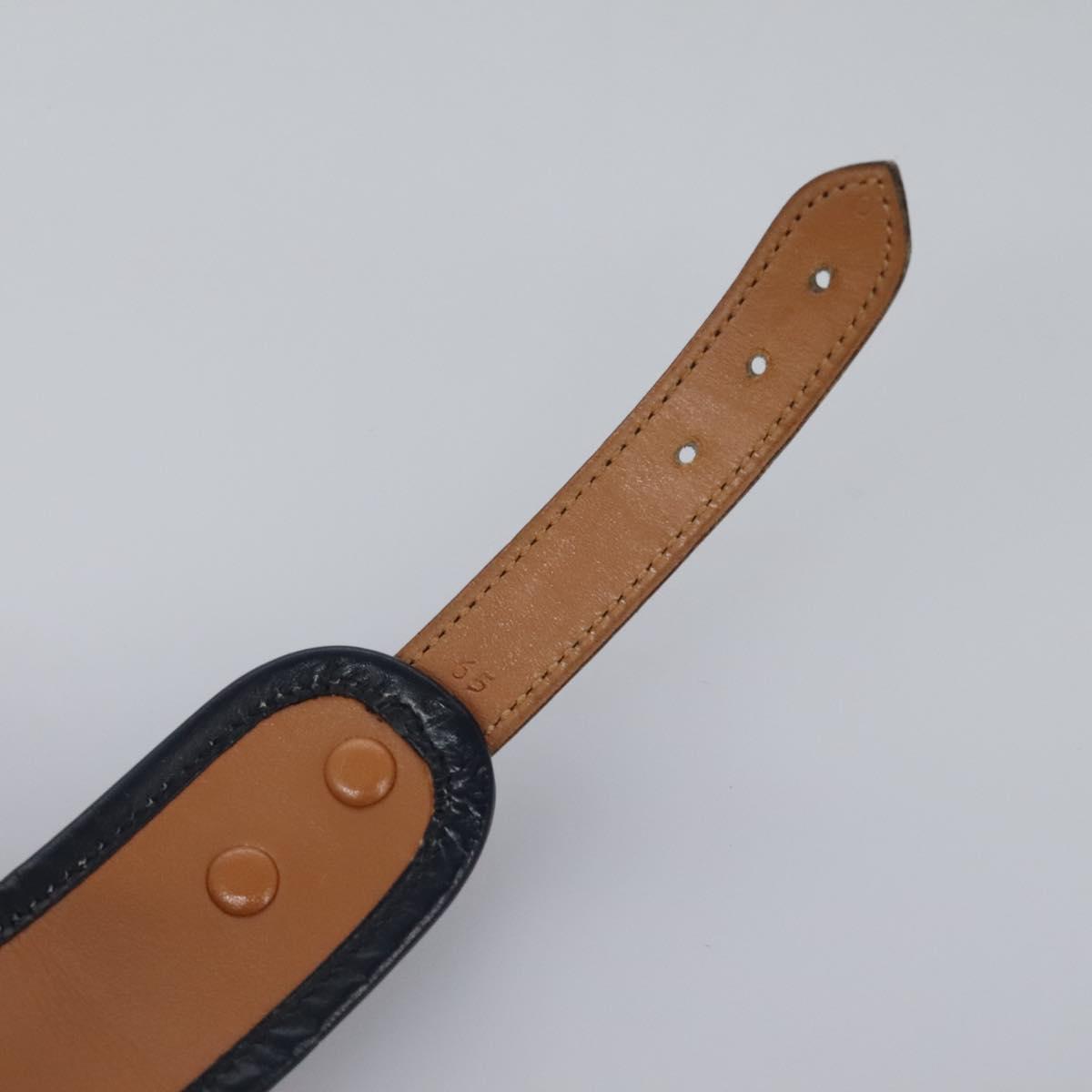 HERMES Constance Belt Leather Navy Auth am7633