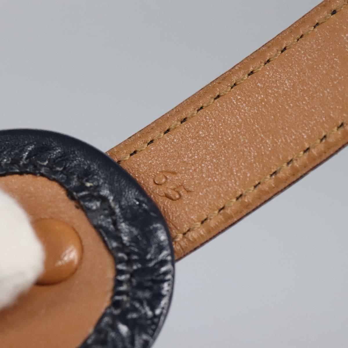 HERMES Constance Belt Leather Navy Auth am7633