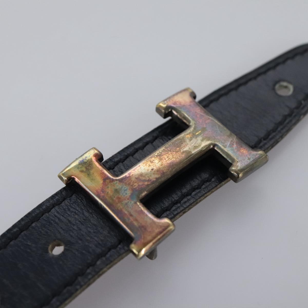 HERMES Constance Belt Leather Navy Auth am7633