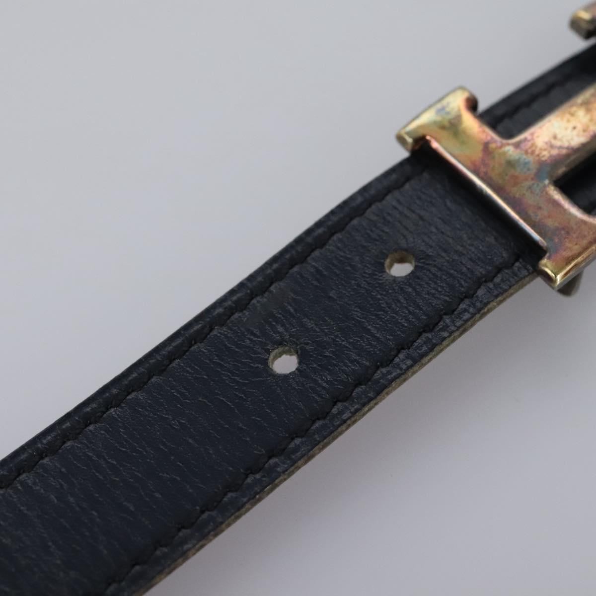 HERMES Constance Belt Leather Navy Auth am7633
