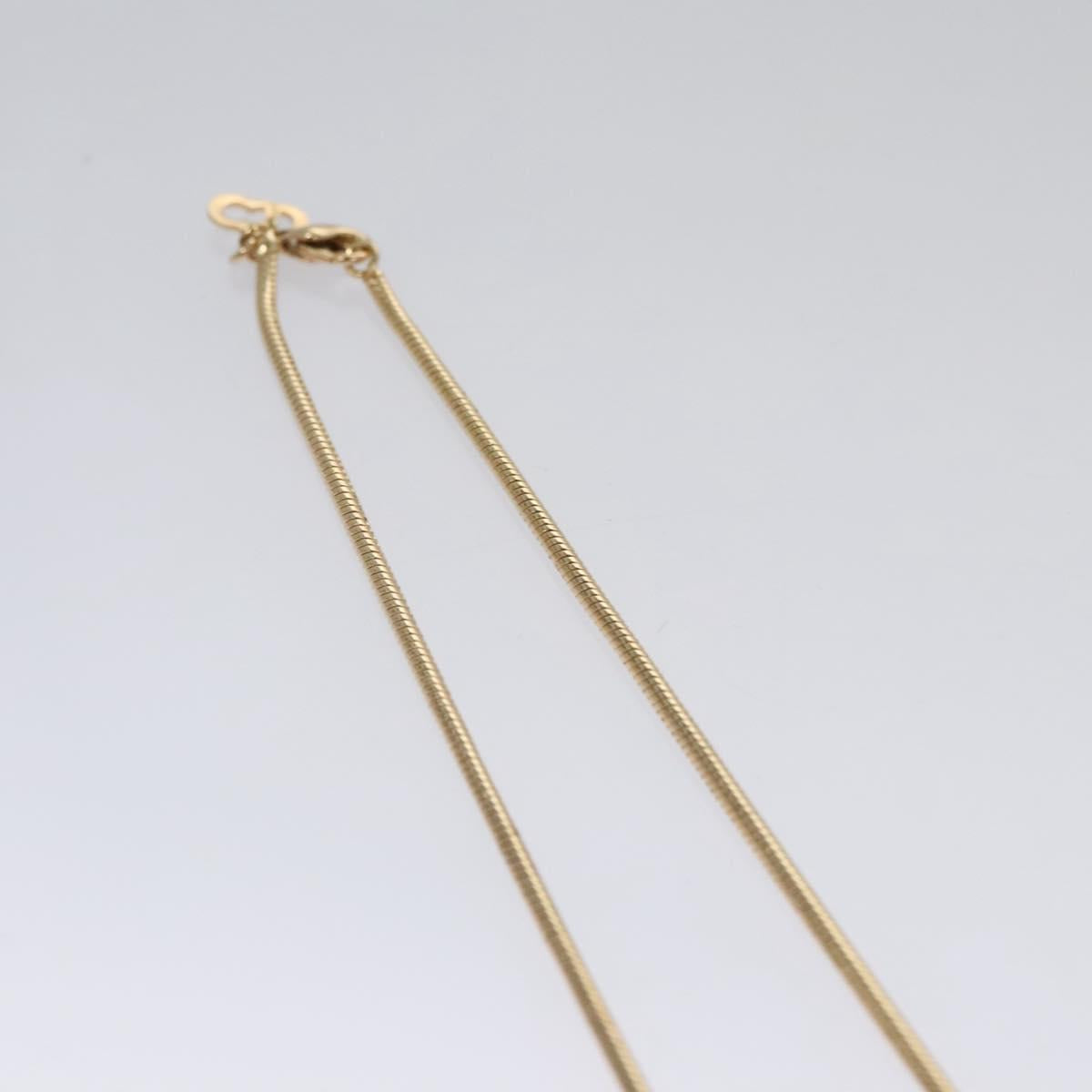 Christian Dior Necklace metal Gold Auth am7636