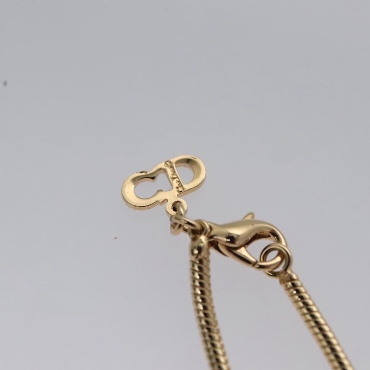 Christian Dior Necklace metal Gold Auth am7636