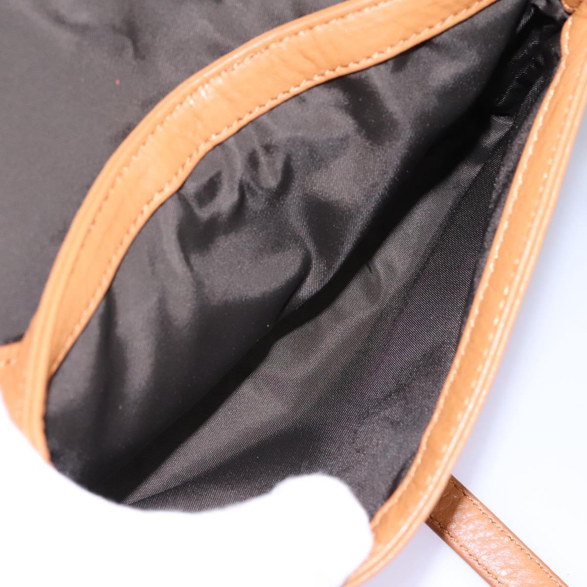 TORY BURCH Shoulder Bag Leather Brown Auth am7642