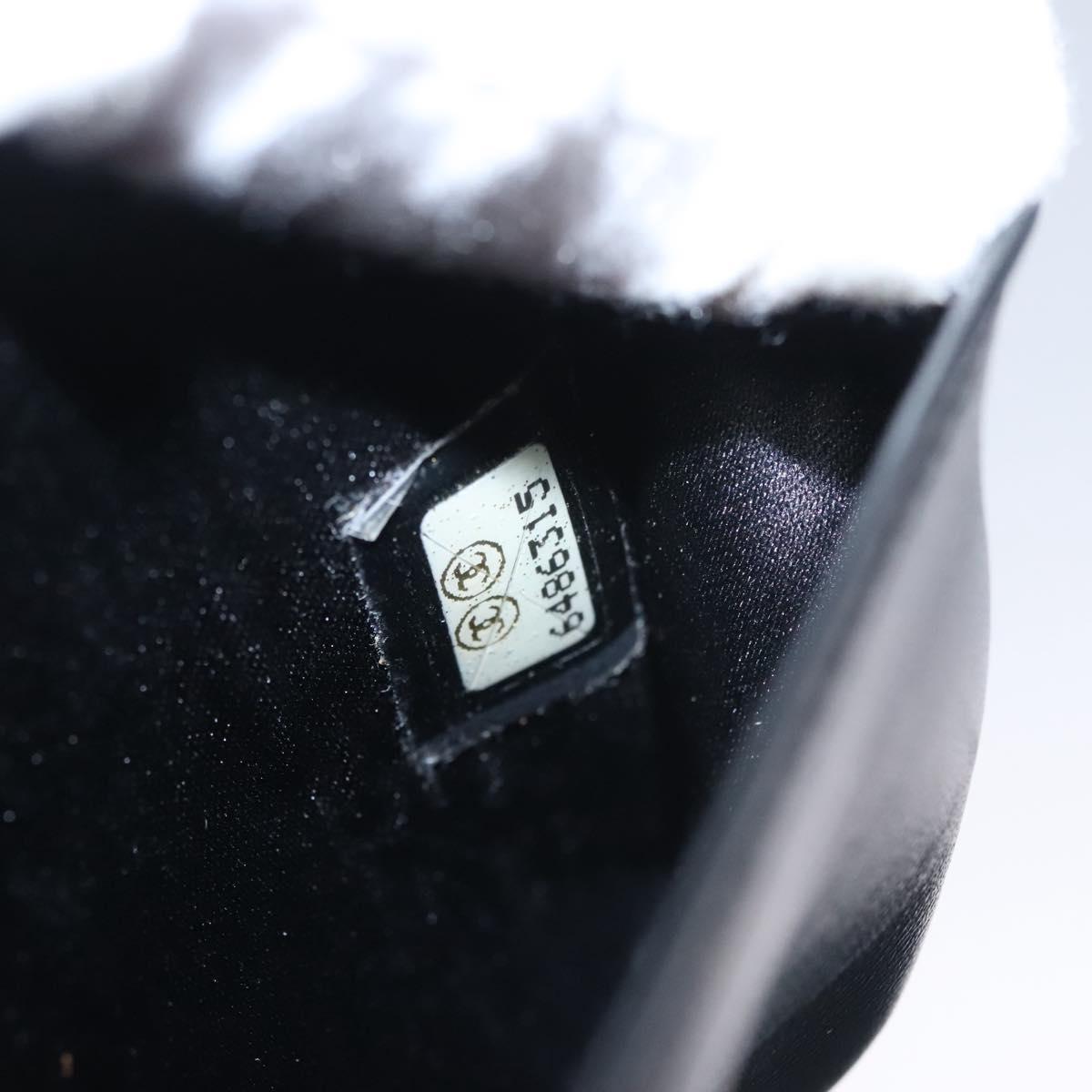 CHANEL New Travel line Day Planner Cover Nylon Black CC Auth am7648