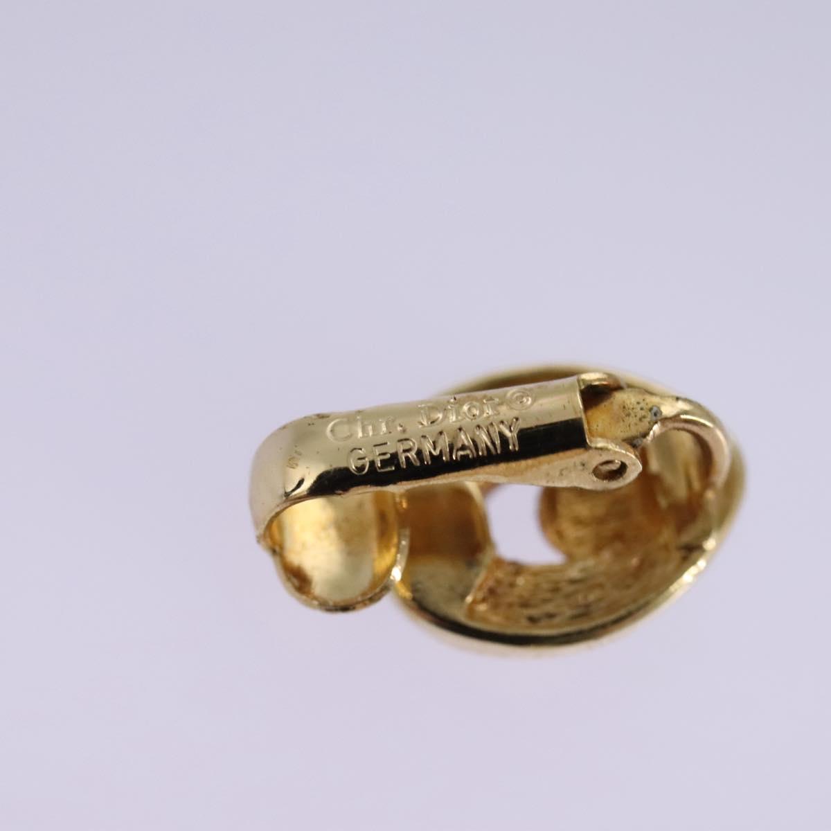 Christian Dior Earring metal Gold Auth am7650