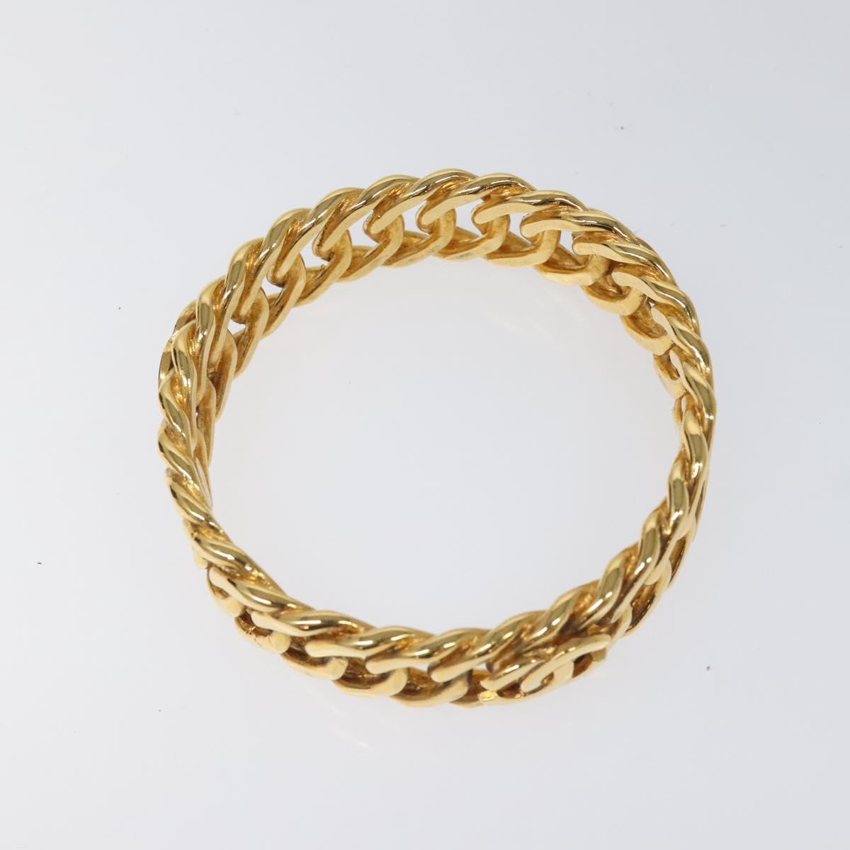 CHANEL COCO Bracelet metal Gold CC Auth am7652