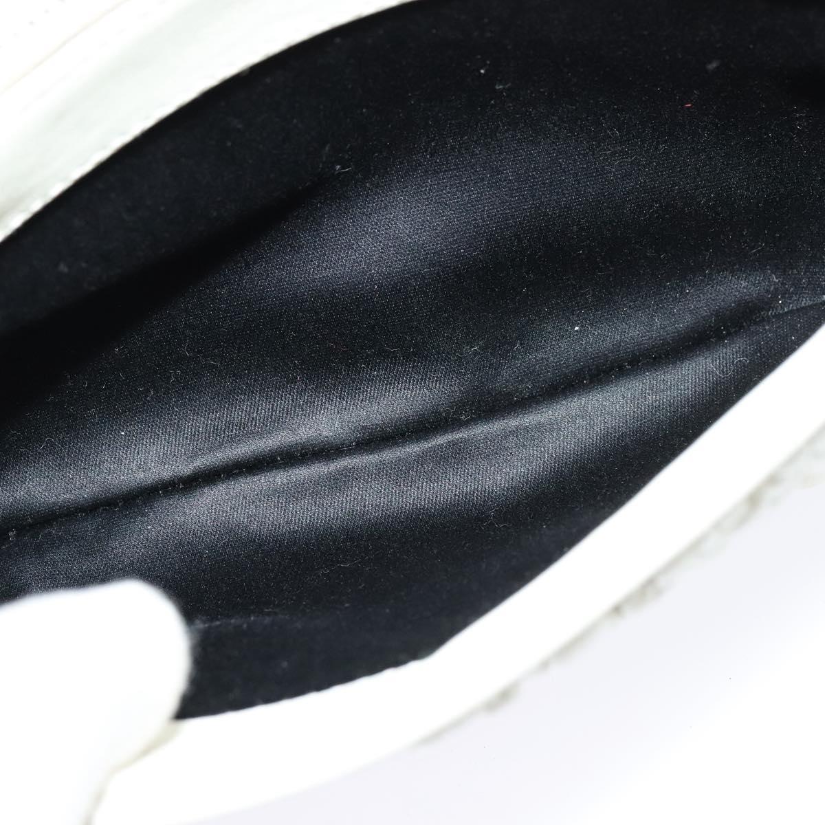 Miu Miu Matelasse Bijoux Shoulder Bag Leather White Auth am7657