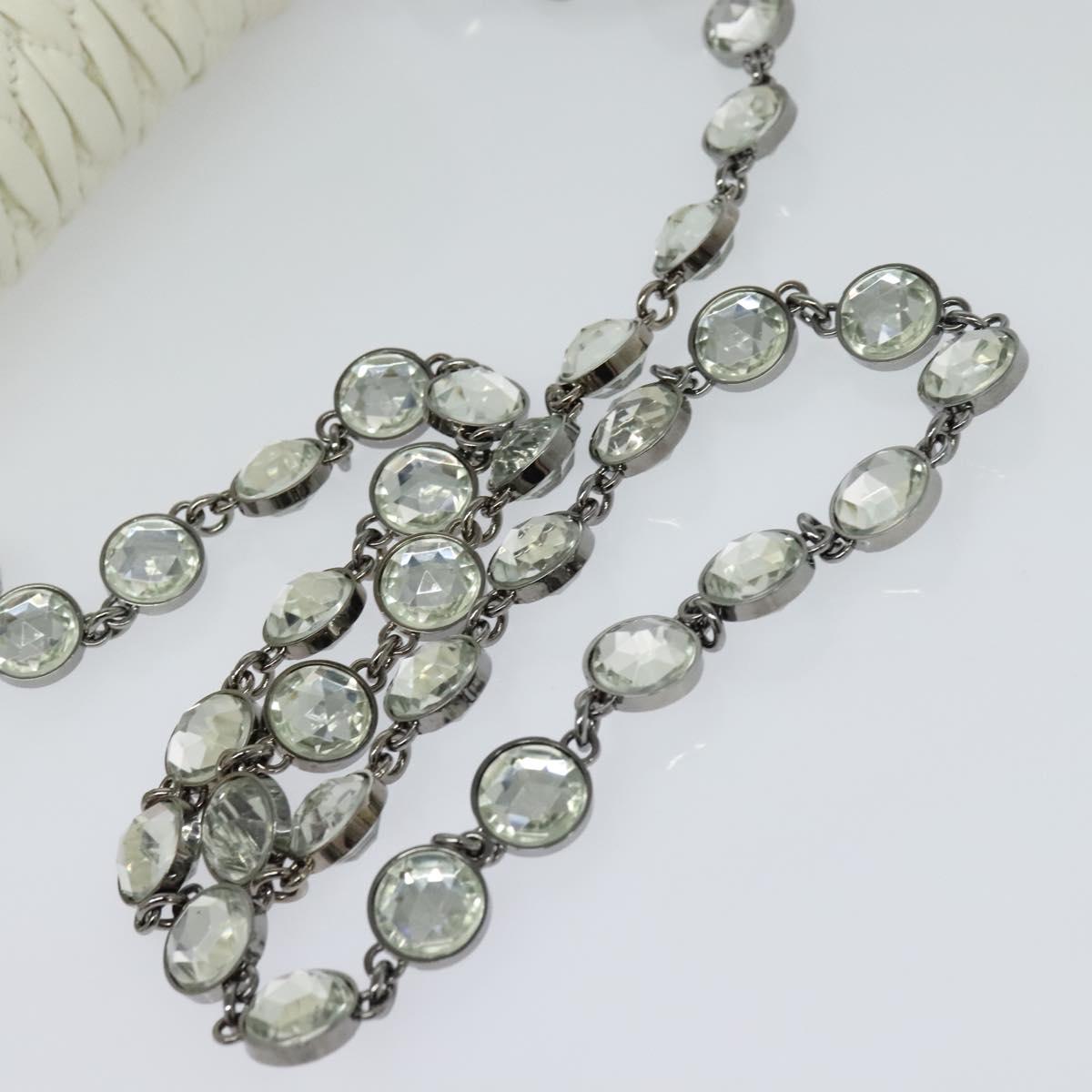 Miu Miu Matelasse Bijoux Shoulder Bag Leather White Auth am7657