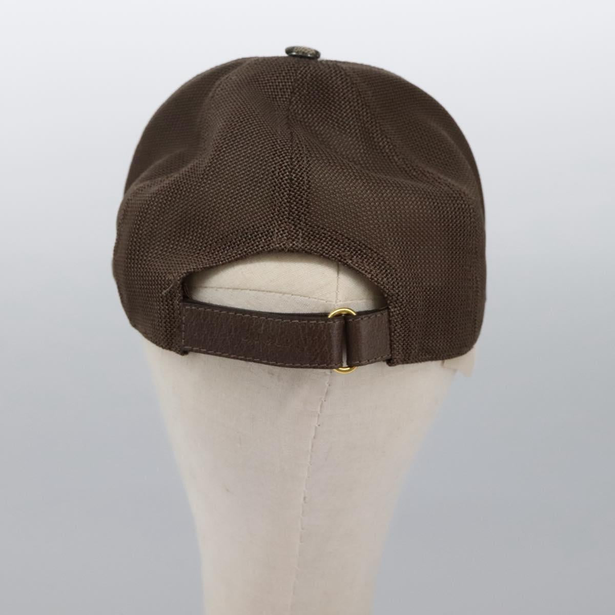 GUCCI GG Supreme Strawberry baseball Cap PVC XL Beige 700665 Auth am7681V