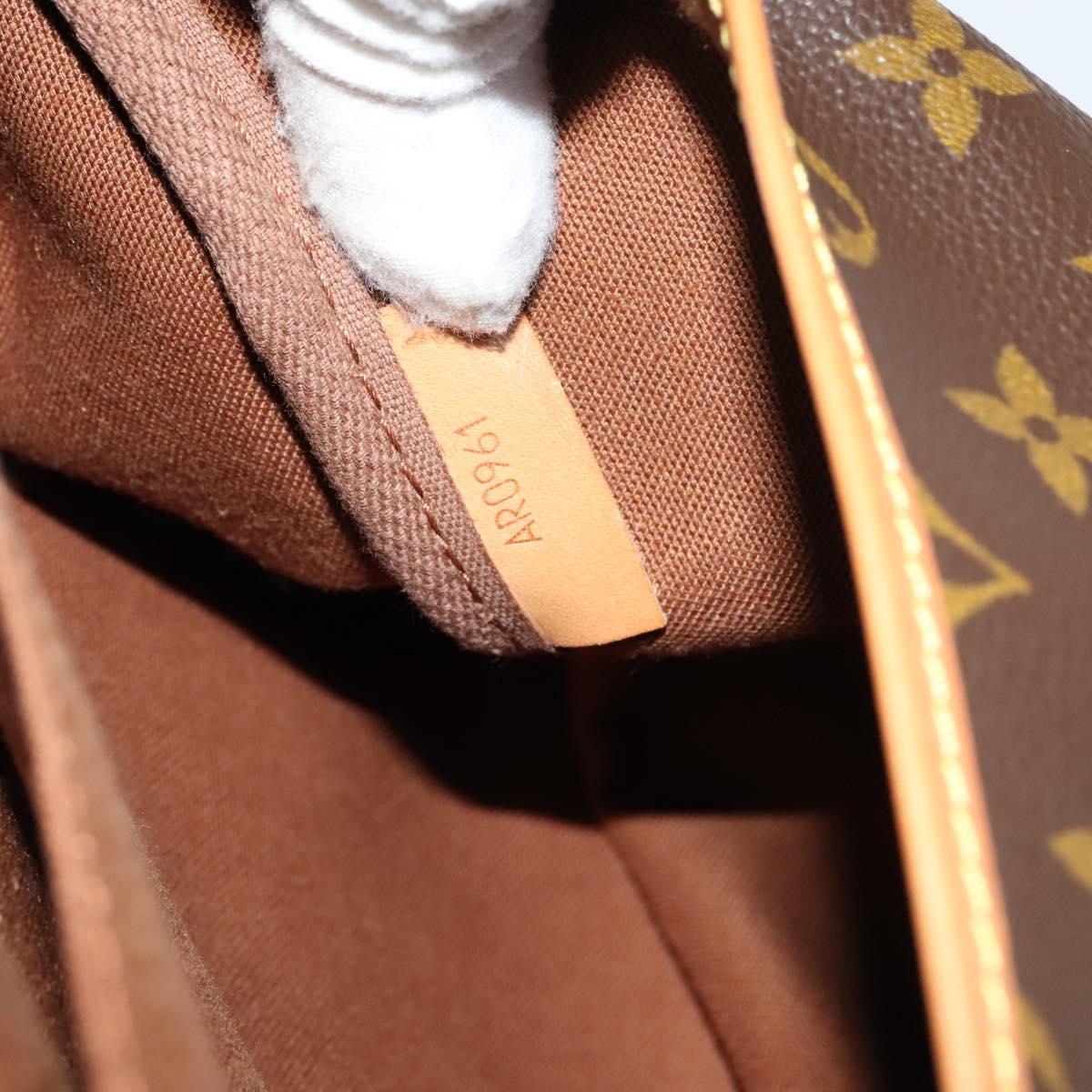 LOUIS VUITTON Monogram Saumur 35 Shoulder Bag M42254 LV Auth am7685