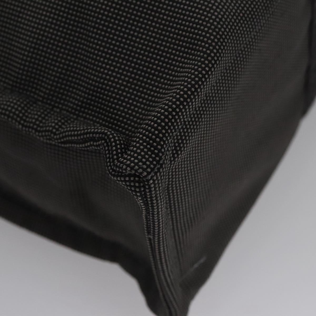 HERMES Her Line MM Hand Bag Canvas Gray Auth am7709