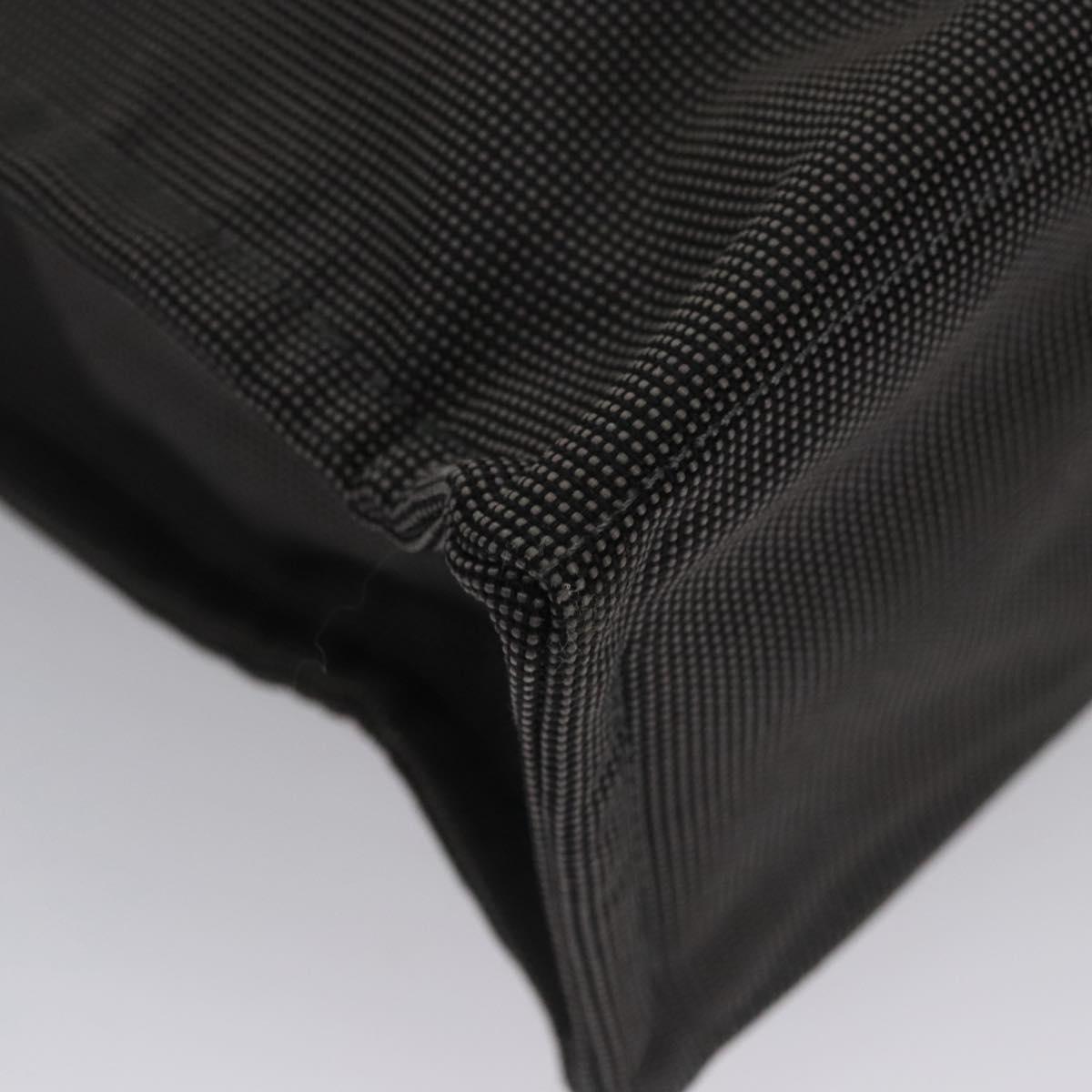 HERMES Her Line MM Hand Bag Canvas Gray Auth am7709