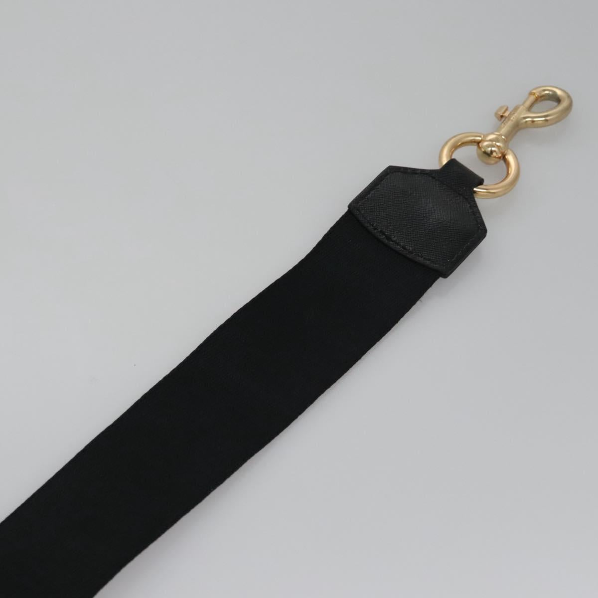 Marc Jacobs Adjustable Shoulder Strap Canvas 38.6""-57.1"" Black Auth am7732