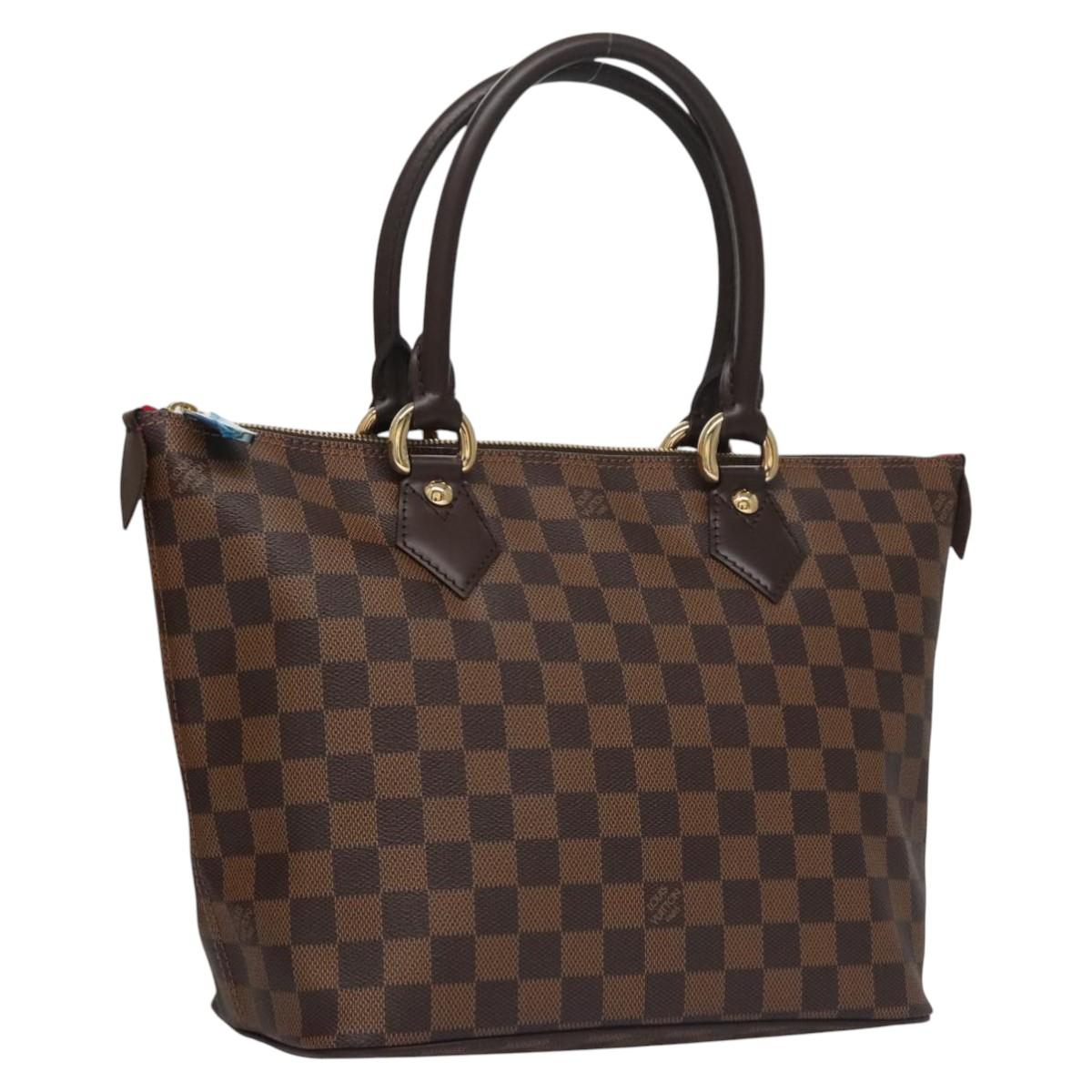 LOUIS VUITTON Damier Ebene Saleya PM Tote Bag N51183 LV Auth am7736V