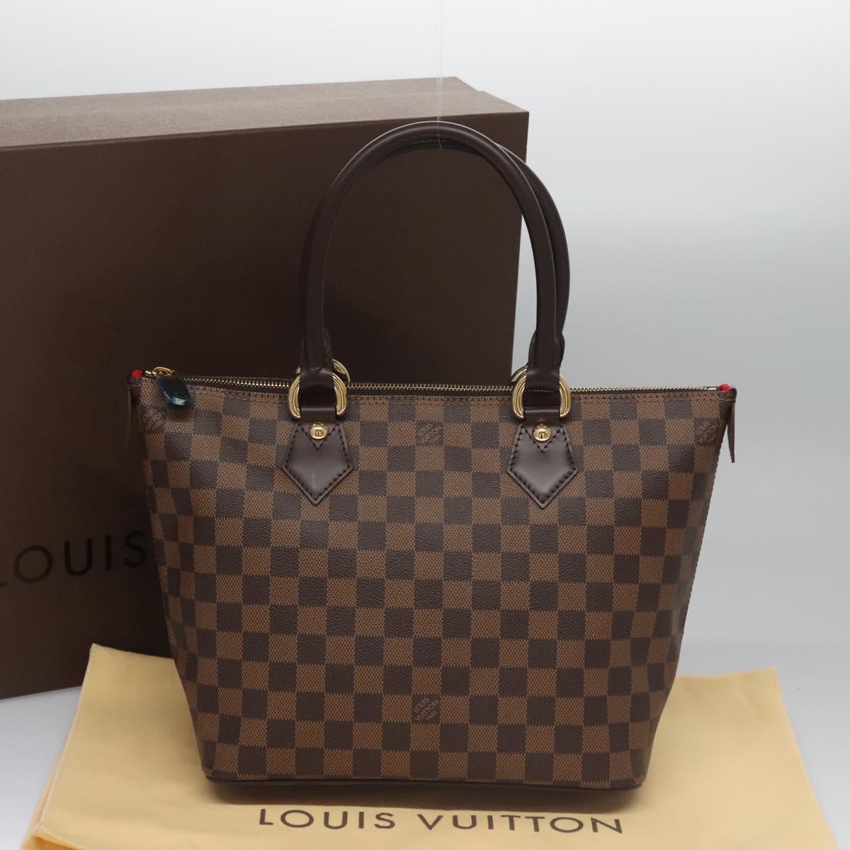 LOUIS VUITTON Damier Ebene Saleya PM Tote Bag N51183 LV Auth am7736V