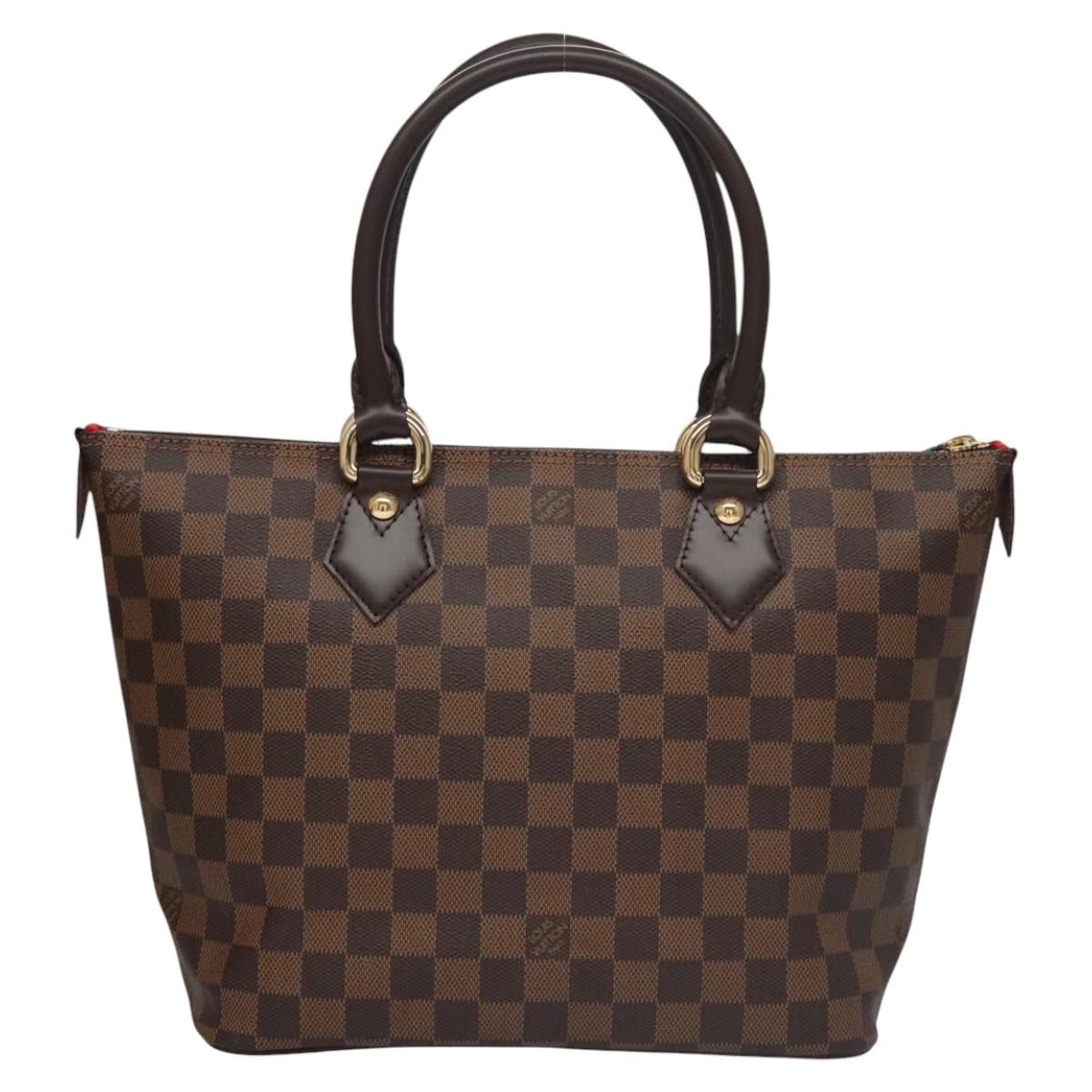 LOUIS VUITTON Damier Ebene Saleya PM Tote Bag N51183 LV Auth am7736A