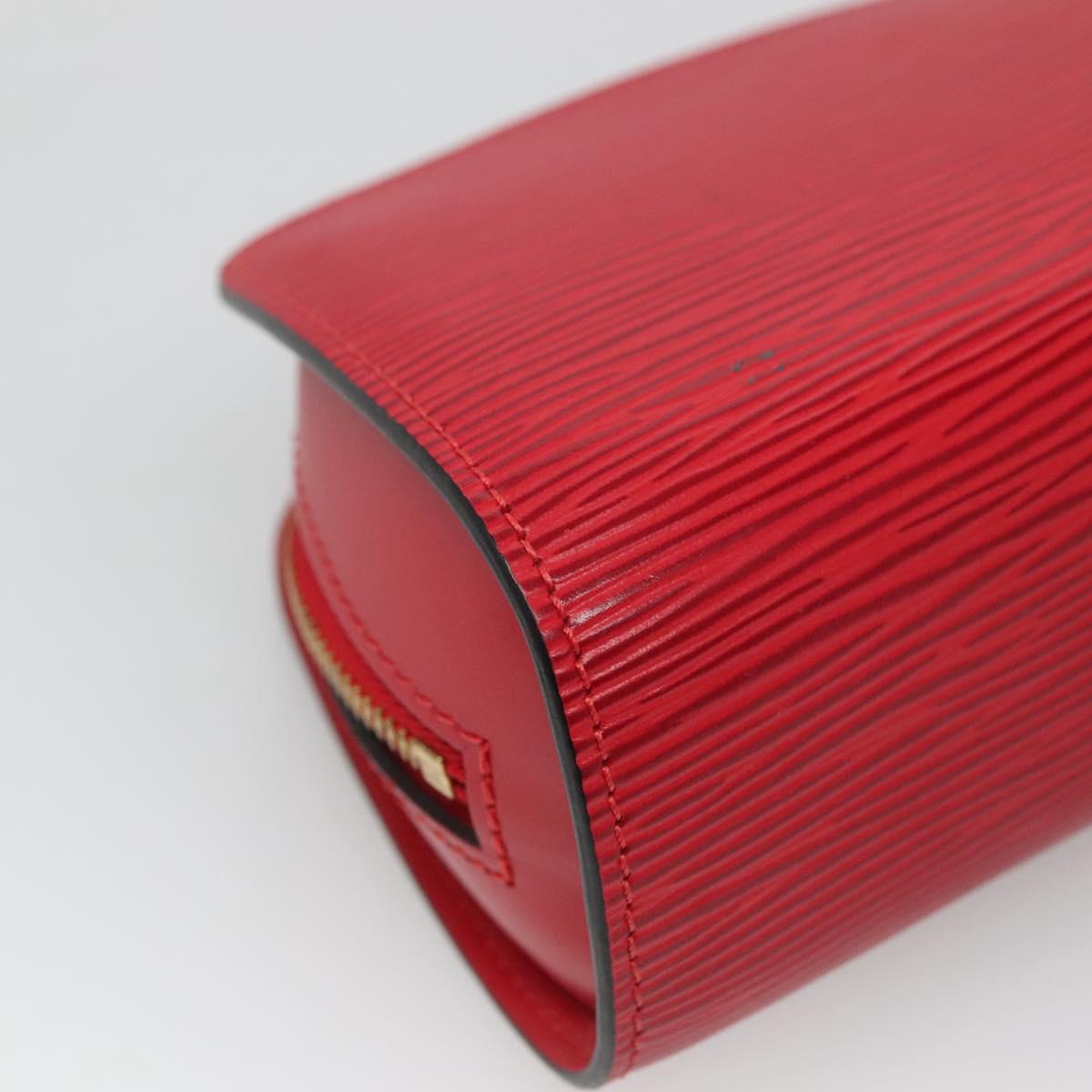 LOUIS VUITTON Epi Dauphine PM Pouch Castilian Red M48447 LV Auth am7748